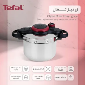 زودپز تفال مدل P4620768 Clipso Minut Easy ظرفیت 6 لیتر