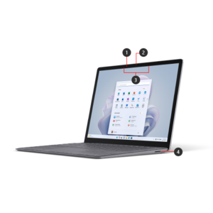 لپ تاپ مایکروسافت 15 اینچی مدل Surface Laptop 5 i7 1255U 8GB 512GB Iris Xe