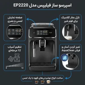 اسپرسو ساز نیمه اتوماتیک فیلیپس مدل EP2220