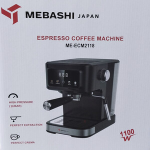 اسپرسوساز مباشی مدل ME-ECM2118 با مخزن 1.5 لیتری
