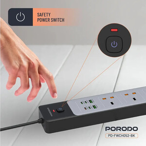 چندراهی برق پرودو مدل PD-FWCH052 با کابل 3 متری