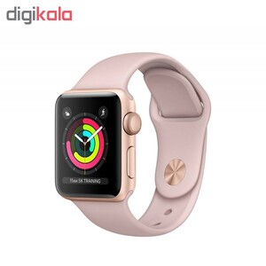 ساعت هوشمند اپل سری 3 جی پی اس مدل 38mm Aluminium Case with Sport Band