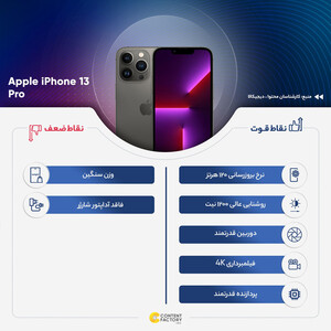 گوشی موبایل اپل مدل iPhone 13 Pro  ظرفیت یک ترابایت - لیبل شرکتی - نات اکتیو