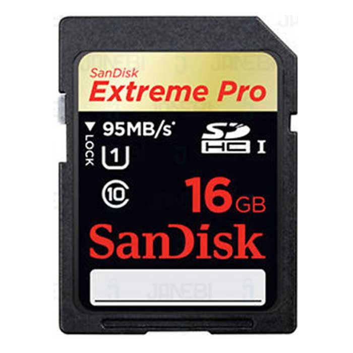 کارت حافظه Sandisk Extreme pro Class 10 SD Card 16GB