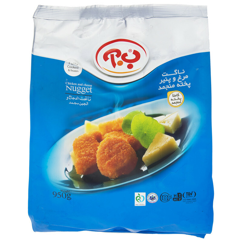 ناگت مرغ و پنیر ب.آ مقدار 950 گرم