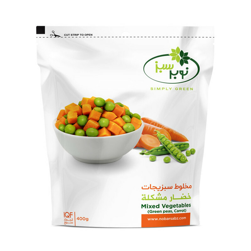 مخلوط سبزیجات منجمد نوبر سبز - 400 گرم