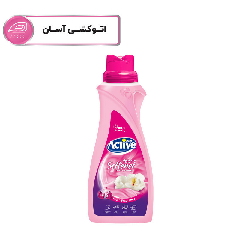 نرم کننده حوله و لباس اکتیو مدل صورتی حجم 1000 میلی لیتر