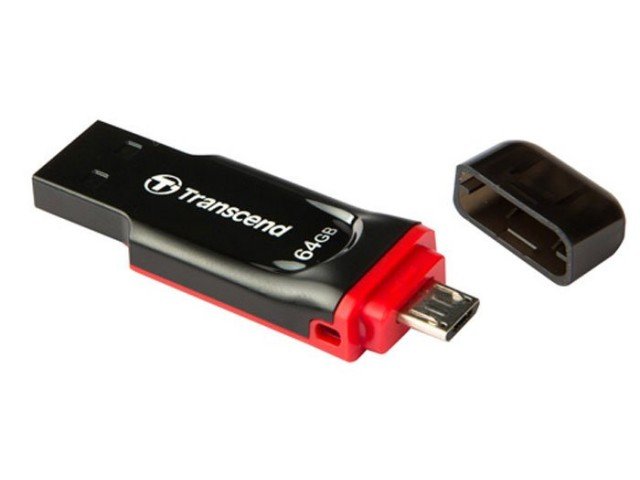 فلش مموری Transcend JetFlash 340 USB 2.0 OTG 16GB