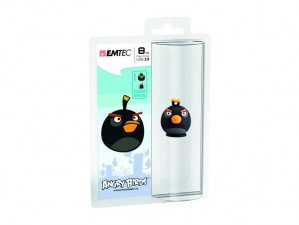 Emtec Angry Birds Black 8GB flash memory