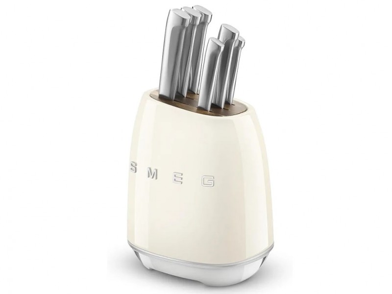 ست چاقو اسمگ رنگ کرم مدل KBSF01