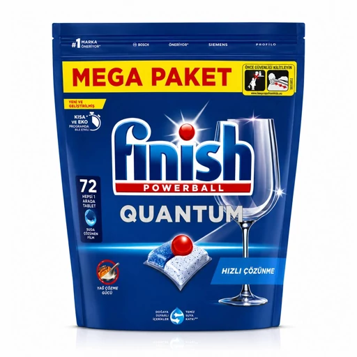 قرص ماشین ظرفشویی فینیش مدل QUANTUM بسته 72عددی