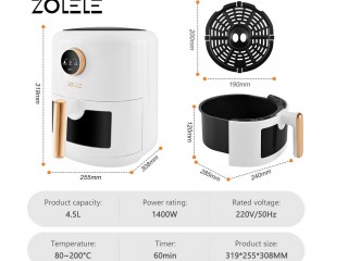 سرخ کن بدون روغن (هواپز) 4.5 لیتری زوله له(شیائومی) مدل ZA004 رنگ سفید