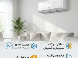 کولر گازی اسپلیت دیواری 12000 دور ثابت هایسنس مدل AS-12HR4SYRCA01