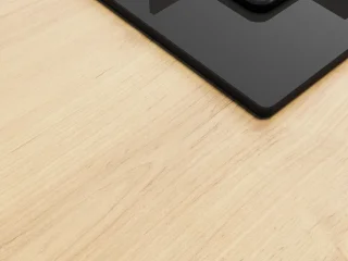 گاز توکار ۴ شعله بوش سری 4 شیشه‌ای مشکی مدل  POP6C6P30M