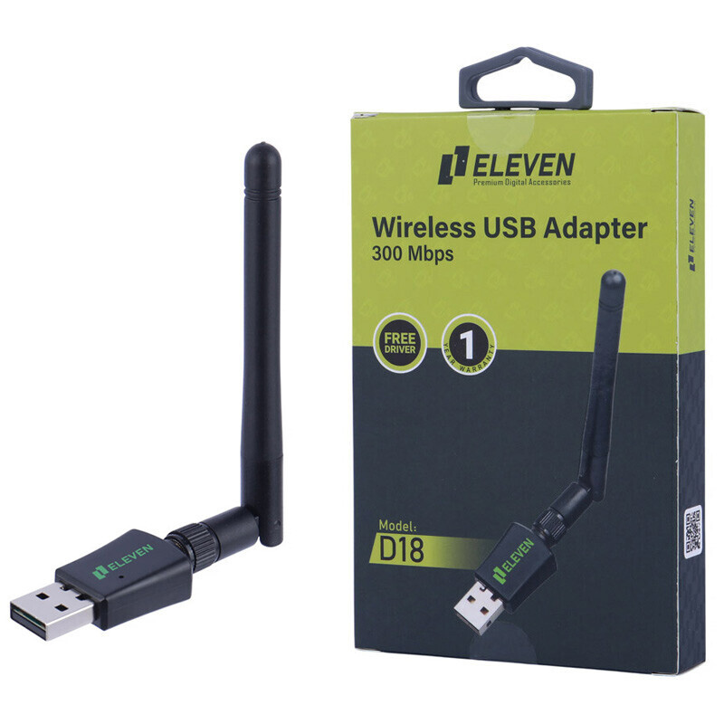 کارت شبکه بی سیم آنتن دار ایلون مدل D18 300Mbps