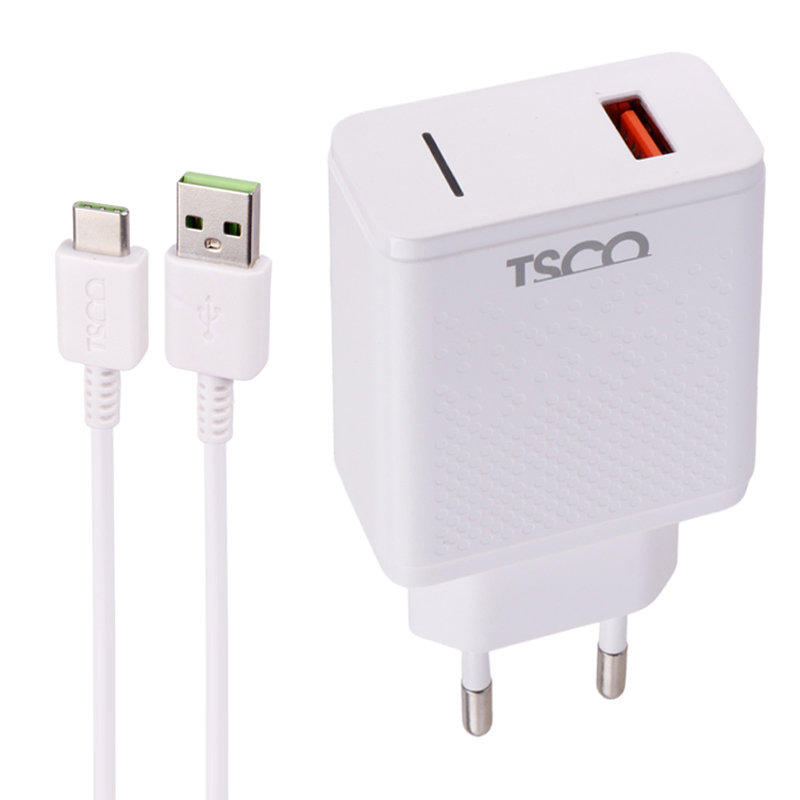شارژر دیواری تسکو مدل TTC 64 به همراه کابل Type-C