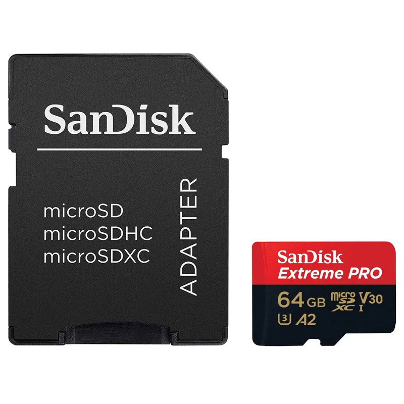 کارت حافظه SDSQXCU سن دیسک مدل Extreme Pro 4K استاندارد UHS-I سرعت 200MBps ظرفیت 64 گیگابایت