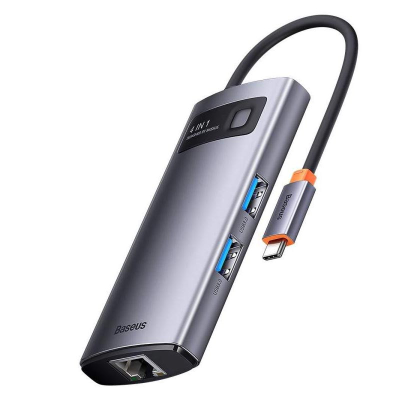 هاب 4 پورت USB-C باسئوس مدل Metal Gleam Series WKWG070113