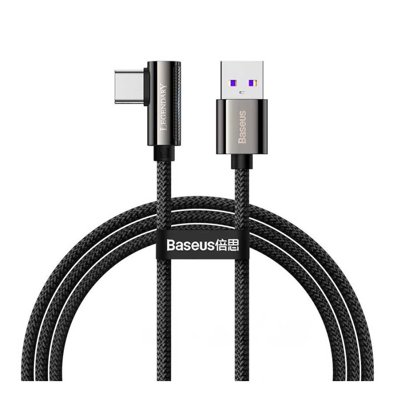 کابل تبدیل فست شارژ USB به USB-C باسئوس مدل CATCS-B01 66W 5A طول 1 متر