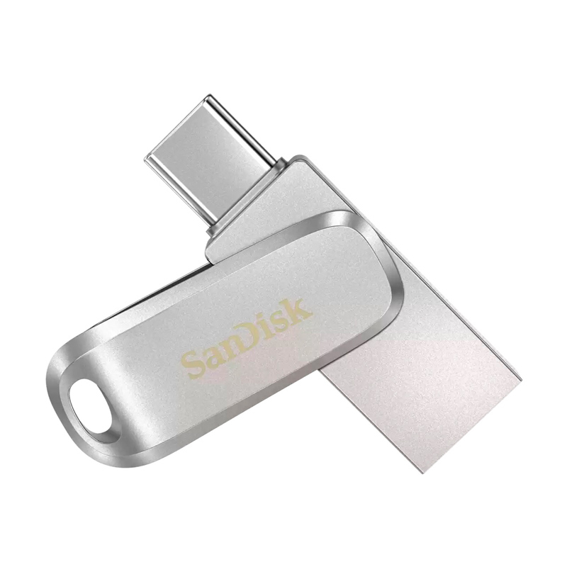 فلش مموری سن دیسک مدل Dual Drive Luxe OTG Type-C USB3.1 ظرفیت 256 گیگابایت