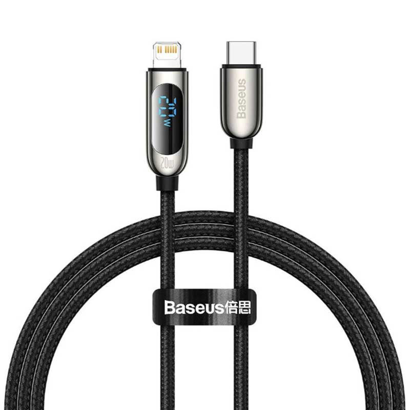 کابل تبدیل فست شارژ لایتنینگ به USB-C باسئوس مدل CATLSK 20W 2.22A طول 1 متر