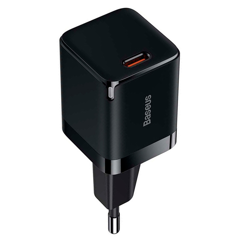 شارژر دیواری فست شارژ باسئوس مدل CCGN01010 GaN3 1C 3A QC4.0 PD3.0 30W