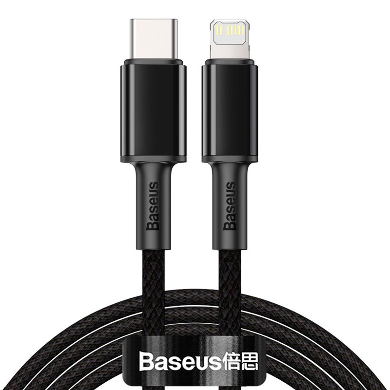 کابل تبدیل فست شارژ USB-C به لایتنینگ باسئوس مدل High Density CATLGD-A PD 20W طول 2 متر