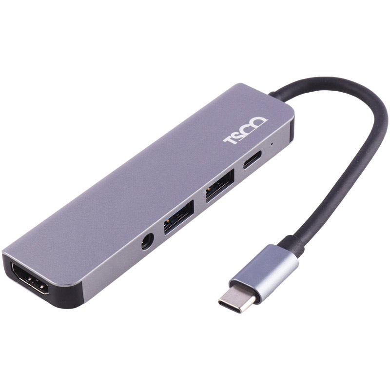 هاب USB 3.0/HDMI/AUX/Type-C PD To Type-C تسکو مدل THU 1160