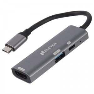 هاب 3 پورت Type-C به USB3.0/HDMI/Type-C PD اِلون مدل CV1006