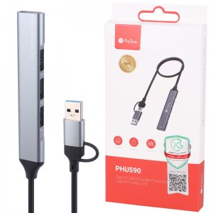 هاب Type-C/USB3.0 4Port پرووان مدل PHU590