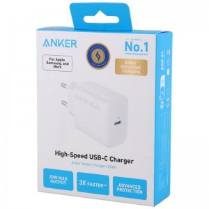 شارژر دیواری فست شارژ انکر مدل Select Charger A2347 3A 20W