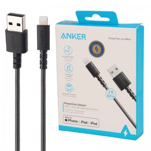 کابل تبدیل USB به لایتنینگ انکر مدل A8012 طول 0.9 متر