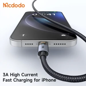 کابل لایتنینگ فست شارژ 3 آمپر مک دودو مدل  CA-691 طول 1.2 متر