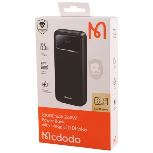 پاور بانک فست شارژ مک دودو مدل MC-423 QC PD 22.5W ظرفیت 20000 میلی آمپر ساعت