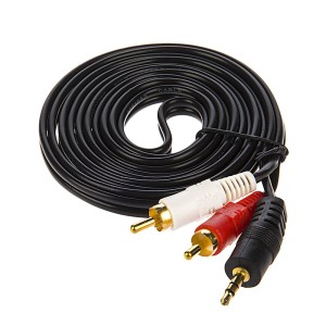 کابل تبدیل جک 3.5 میلی متری به دو RCA تسکو مدل TC 81 به طول 2 متر