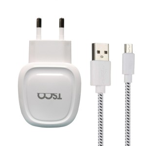 شارژر دیواری تسکو مدل TTC 46 به همراه کابل microUSB