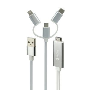 کابل تبدیل HDMI به USB-C / microUSB / لایتنینگ پرووان مدل PCH70 طول 1.8متر