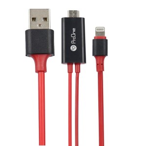 کابل تبدیل لایتنینگ به HDMI پرووان مدل PCH75 طول 1.8 متر