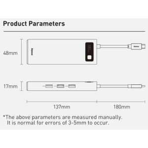 قیمت هاب 9 پورت USB-C باسئوس مدل CAHUB-CU0G