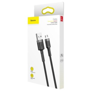 کابل تبدیل USB به microUSB باسئوس مدل CAMKLF-CG1 طول 2 متر