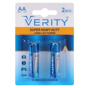 باتری قلمی وریتی مدل Zinc Carbon AA Battery - R6P بسته دو عددی