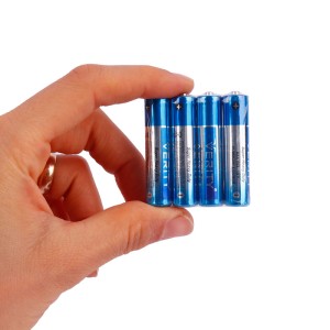 باتری نیم قلمی وریتی مدل Zinc Carbon AAA Battery Shrink - R03 بسته چهار عددی