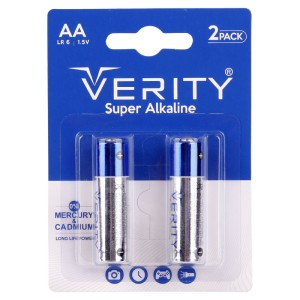 باتری قلمی وریتی مدل Super Alkaline AA Battery - LR6 بسته دو عددی