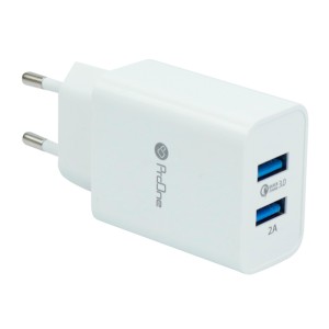شارژر دیواری فست شارژ پرووان مدل PWC520 3A QC3 18W به همراه کابل تبدیل Type-C