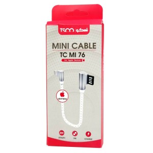 کابل تبدیل USB به لایتنینگ تسکو مدل TC MI76 طول 0.2 متر