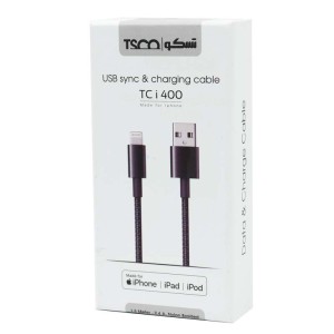 کابل تبدیل USB به لایتنینگ تسکو مدل TC i400 طول 1 متر