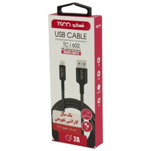 کابل تبدیل USB به لایتنینگ تسکو مدل TC i602 طول 1 متر