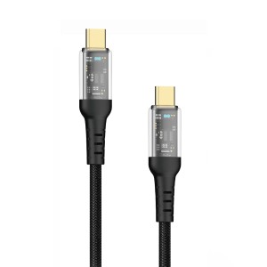 کابل تبدیل USB-C به USB-C پرووان مدل PCC113 PD 60W طول 1 متر