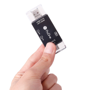 مبدل USB-C/USB/microUSB به SD/USB/TF پرووان مدل PCO 03