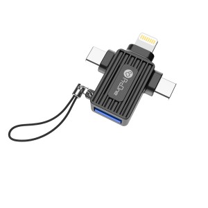 مبدل لایتنینگ به USB-C/USB/microUSB پرووان مدل PCO10